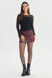Polera Mujer Ajustado Negro