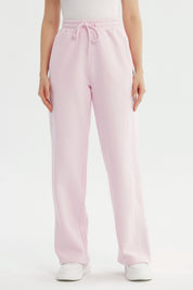 Pantalón Buzo Mujer Wide Leg Rosado