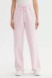 Pantalón Buzo Mujer Wide Leg Rosado