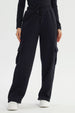 Pantalón Buzo Mujer Calce Recto Negro