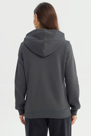 Polerón Mujer Slim Gris Oscuro