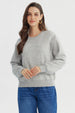 Polerón Mujer Regular Gris Melange
