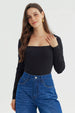 Polera Mujer Ajustado Negro