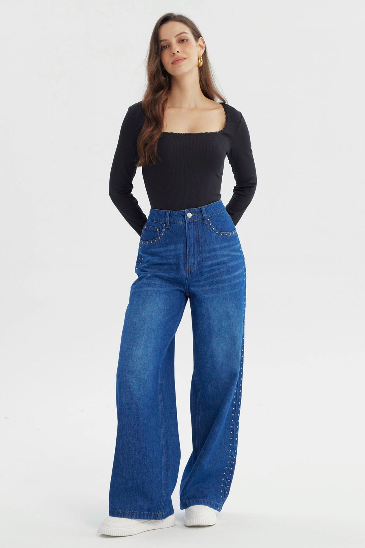 Polera Mujer Ajustado Negro