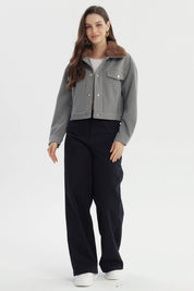 Chaqueta Mujer Juvenil Gris Melange