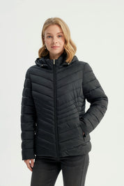 Parka Mujer Slim Negro