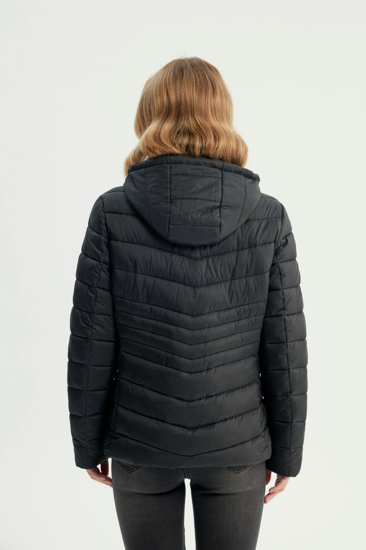 Parka Mujer Slim Negro