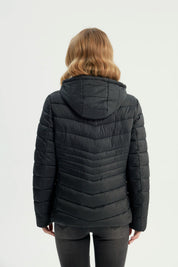 Parka Mujer Slim Negro