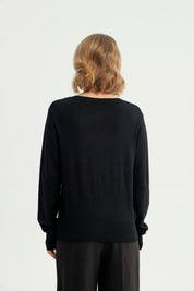 Sweater Mujer Regular Negro
