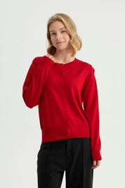 Sweater Mujer Regular Rojo