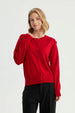 Sweater Mujer Regular Rojo