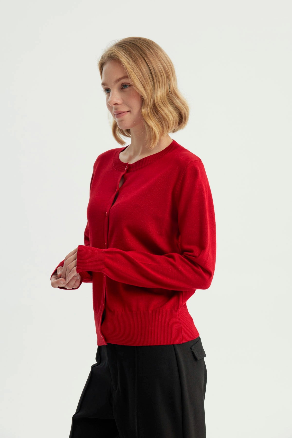 Sweater Mujer Regular Rojo