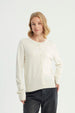 Sweater Mujer Regular Crema