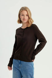 Sweater Mujer Regular Chocolate