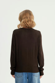 Sweater Mujer Regular Chocolate