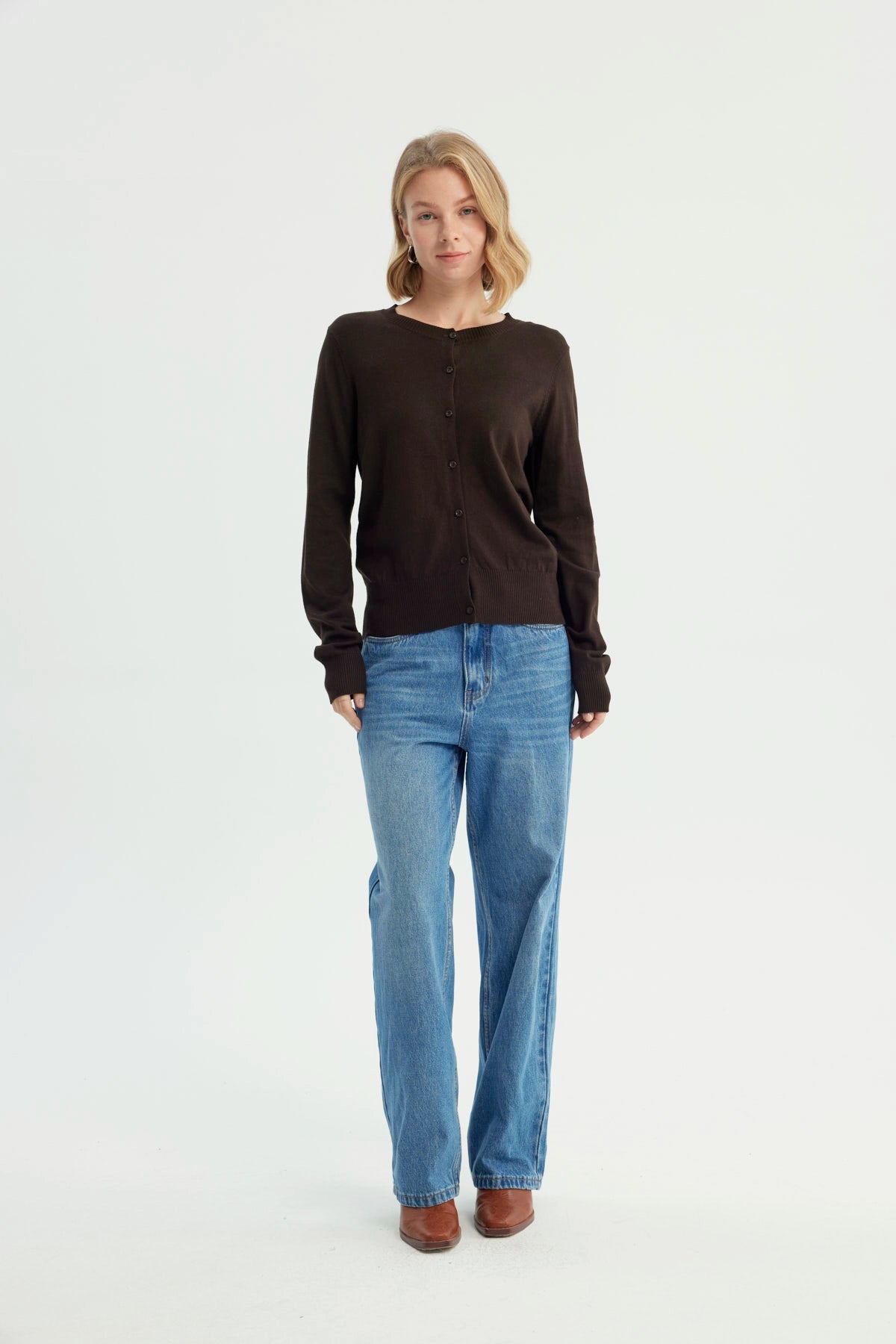 Sweater Mujer Regular Chocolate
