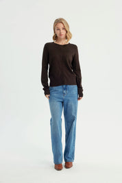 Sweater Mujer Regular Chocolate