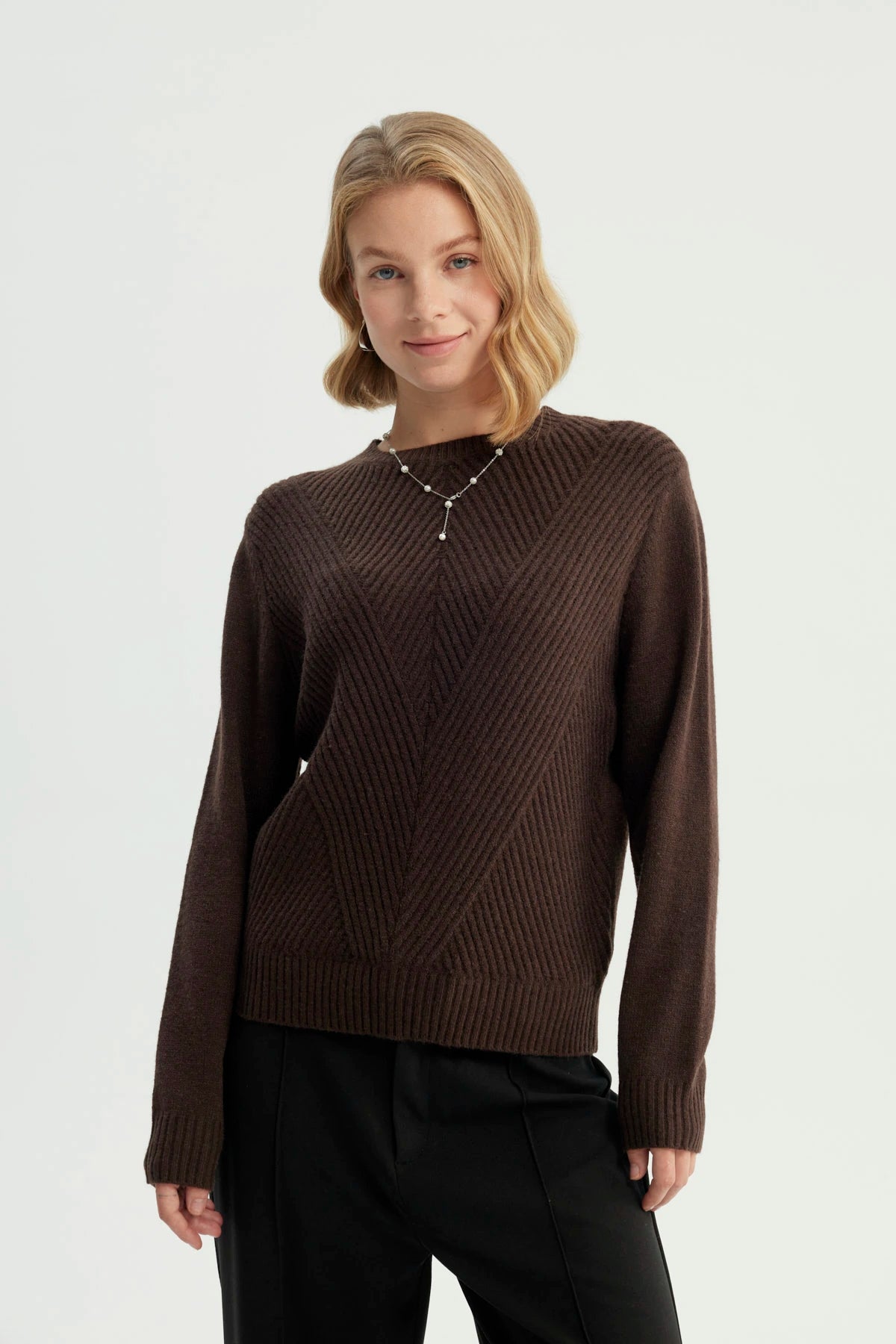 Sweater Mujer Classic Chocolate