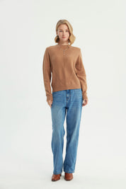 Sweater Mujer Classic Camel
