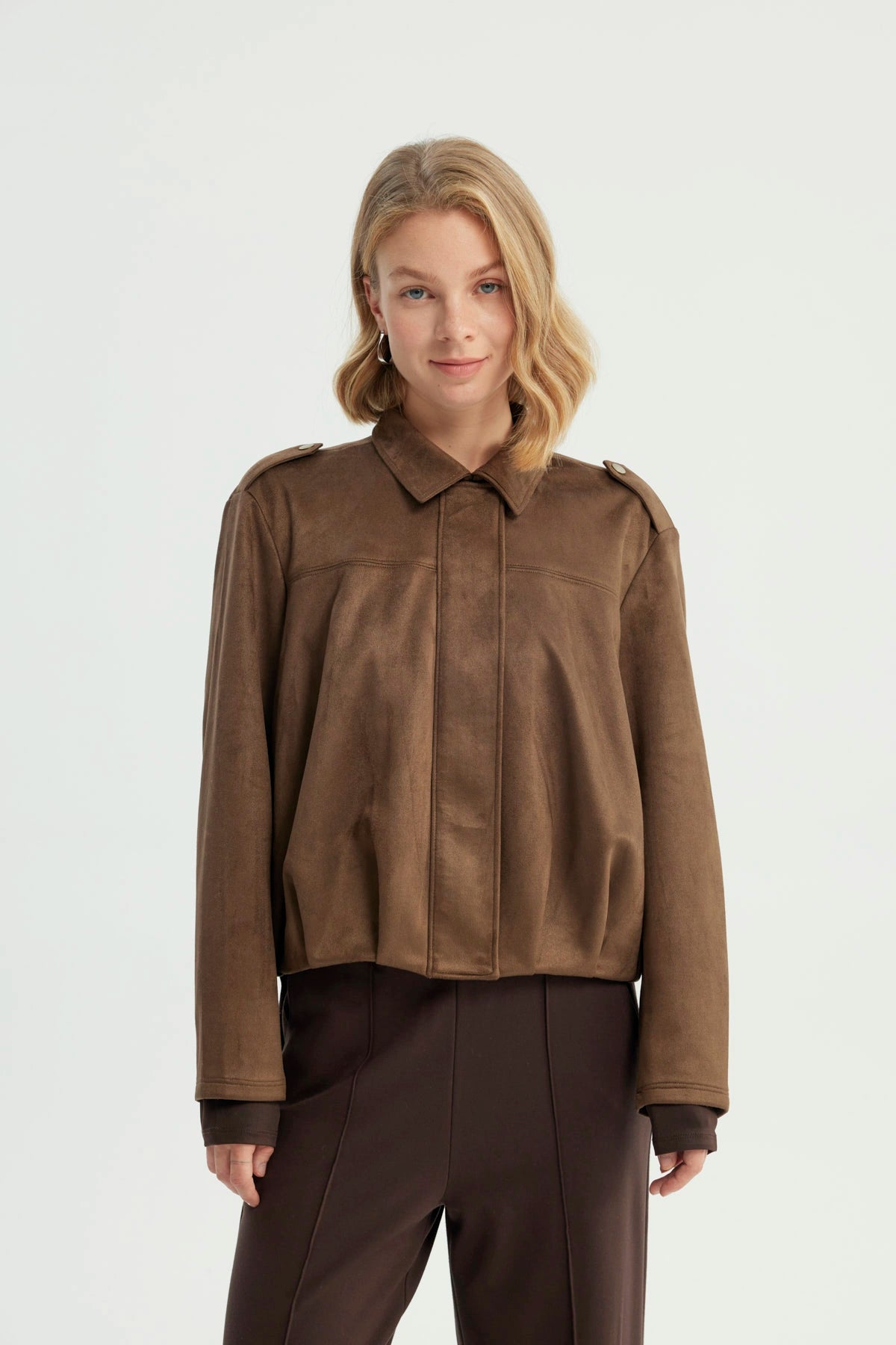 Chaqueta Mujer Classic Café