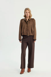 Chaqueta Mujer Classic Café