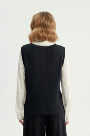 Sweater Mujer Regular Negro