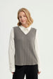 Sweater Mujer Regular Gris Oscuro