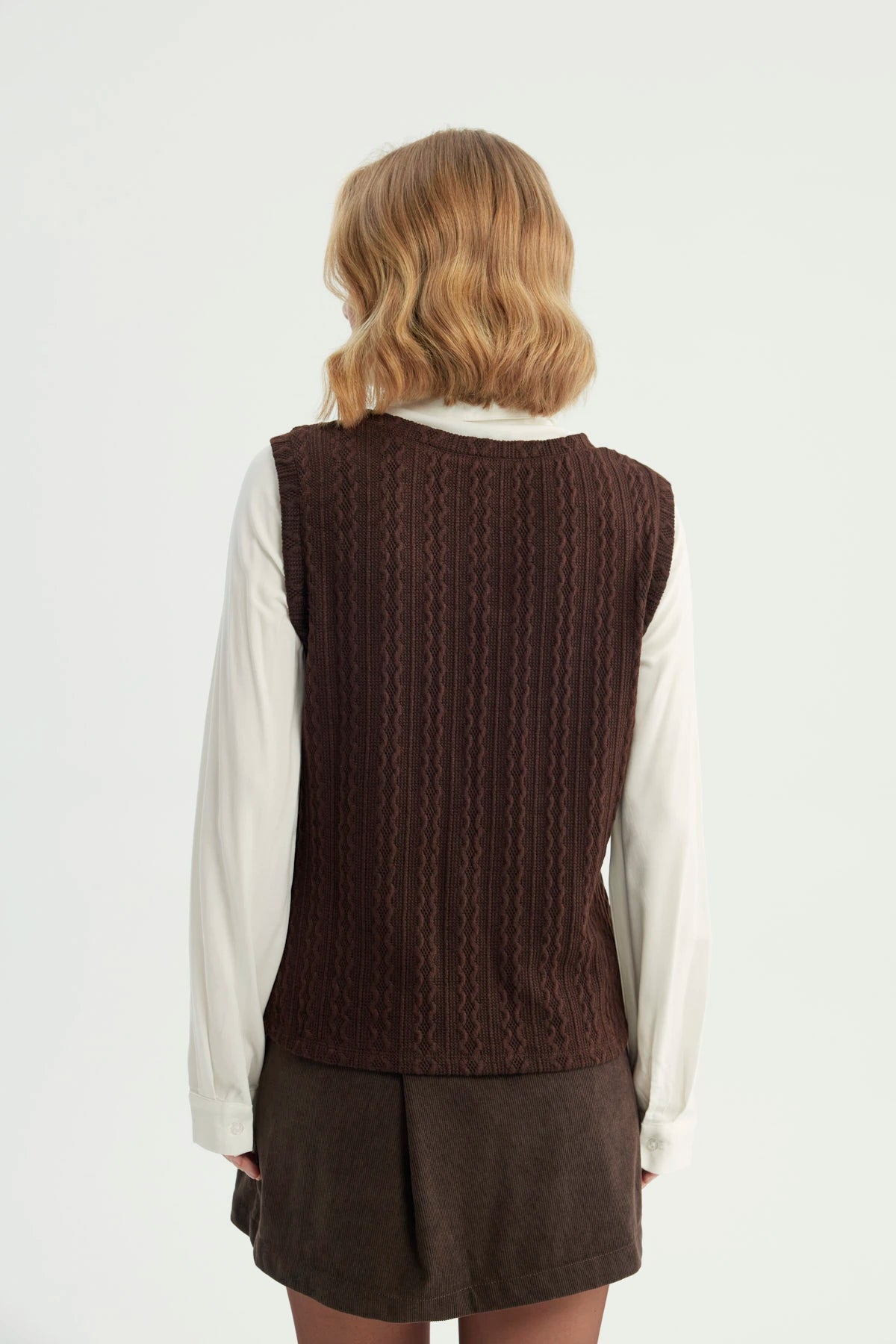 Sweater Mujer Regular Chocolate