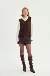 Sweater Mujer Regular Chocolate
