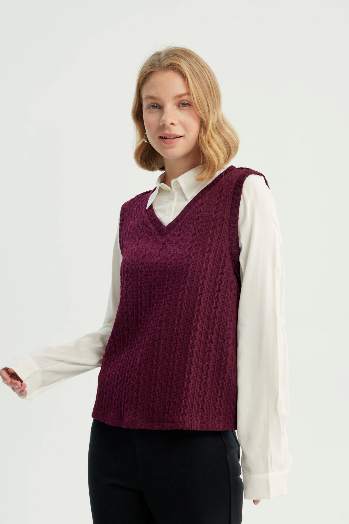 Sweater Mujer Regular Rojo
