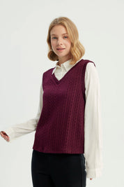 Sweater Mujer Regular Rojo