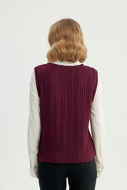 Sweater Mujer Regular Rojo