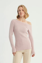 Sweater Mujer Bloques Rosado