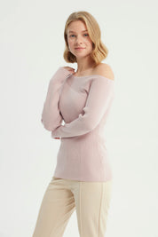 Sweater Mujer Bloques Rosado