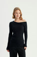 Sweater Mujer Bloques Negro