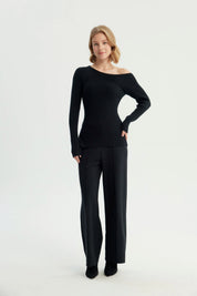 Sweater Mujer Bloques Negro