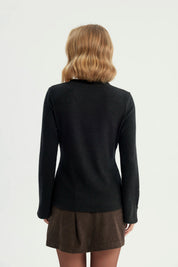 Sweater Mujer Regular Negro