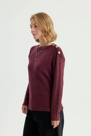 Sweater Mujer Clásico Rojo