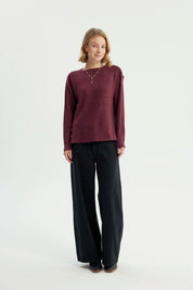 Sweater Mujer Clásico Rojo