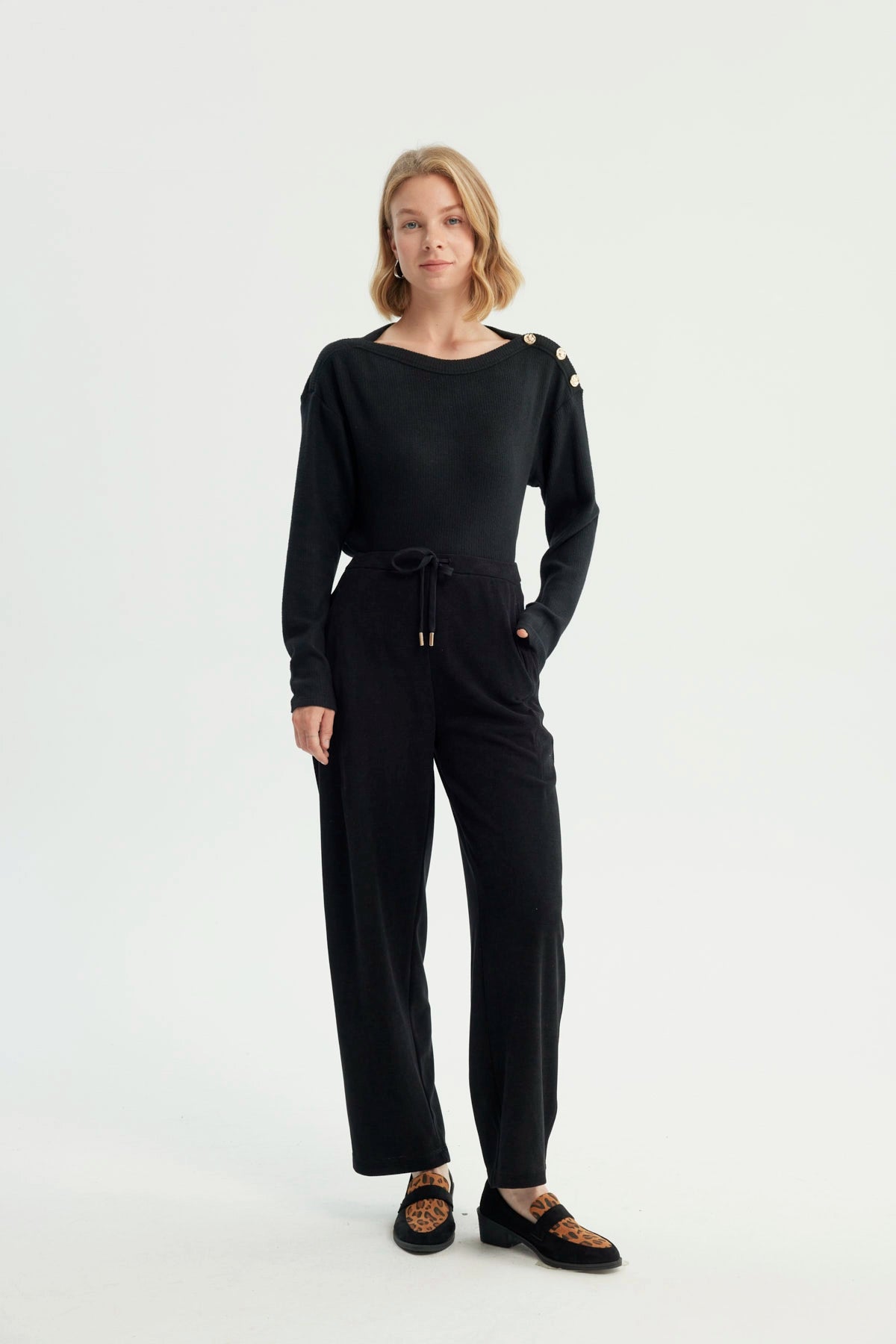 Sweater Mujer Clásico Negro
