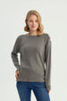 Sweater Mujer Clásico Gris Melange