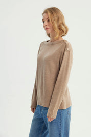 Sweater Mujer Clásico Beige