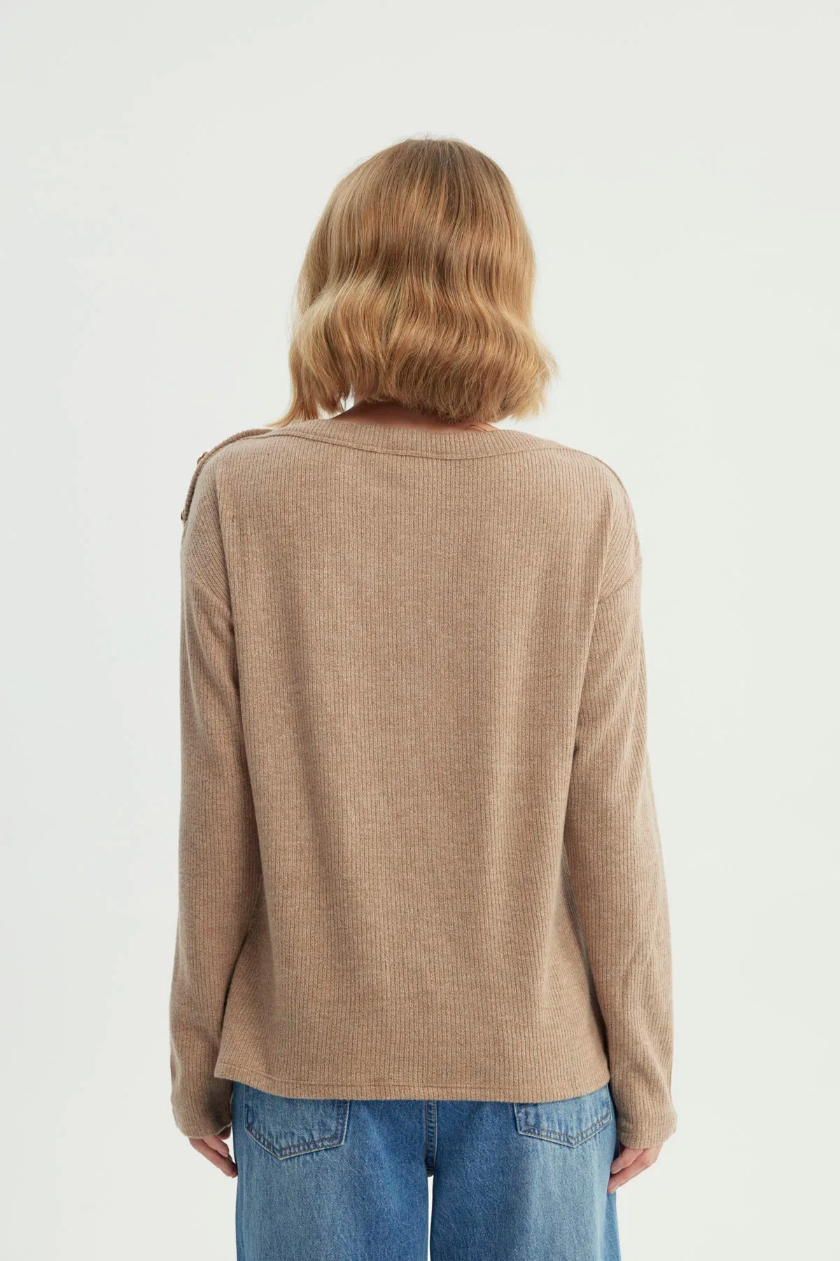 Sweater Mujer Clásico Beige