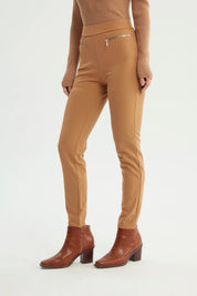 Calza Mujer Semi Pitillo Camel