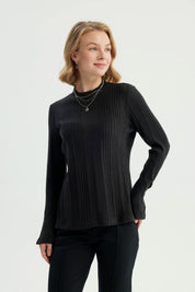Polera Mujer Ajustado Negro