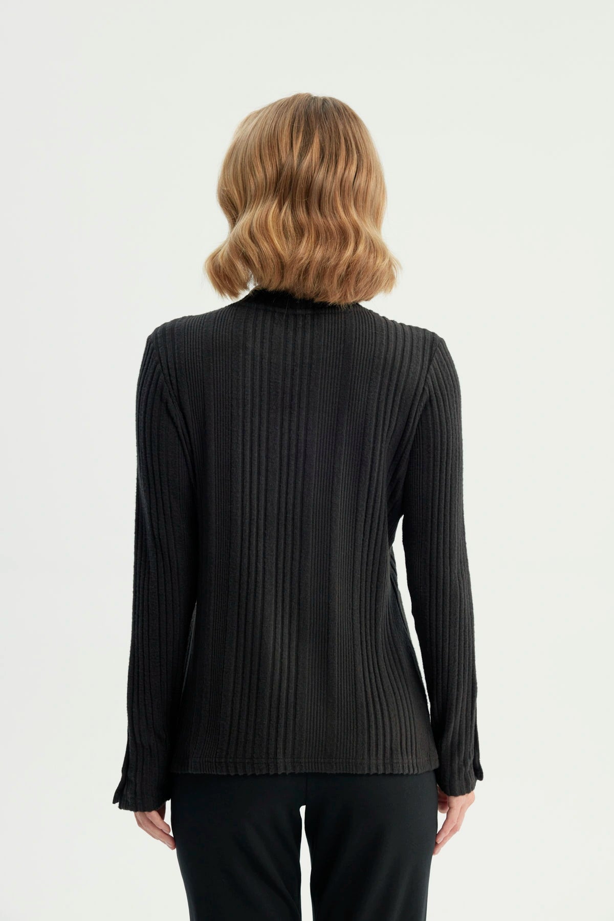 Polera Mujer Ajustado Negro