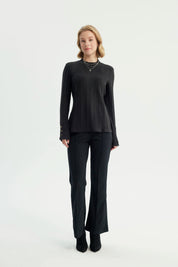 Polera Mujer Ajustado Negro