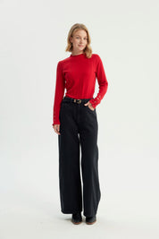 Polera Mujer Ajustado Rojo