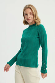 Polera Mujer Ajustado Verde