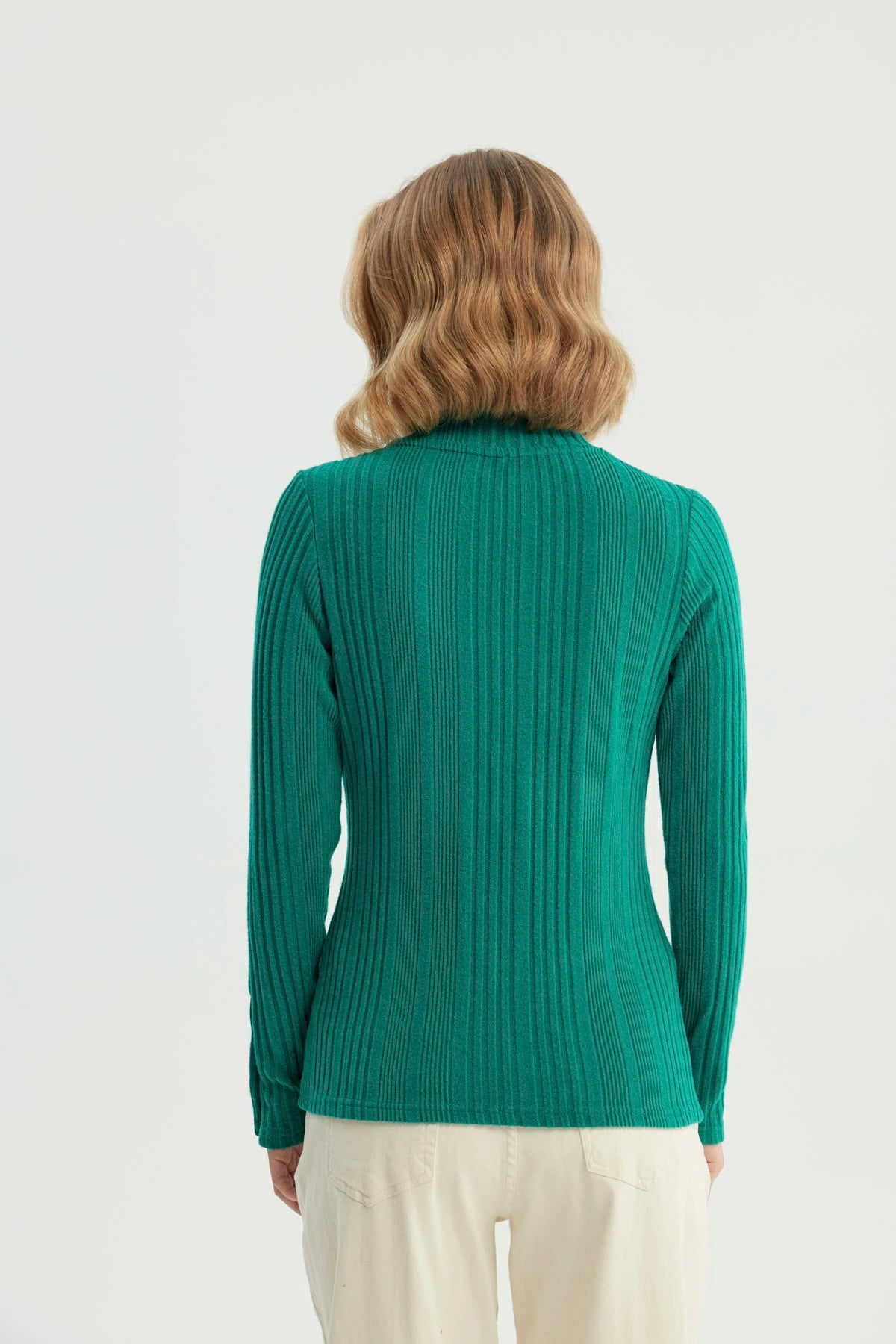 Polera Mujer Ajustado Verde